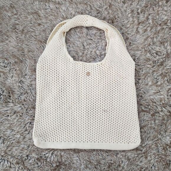 Calvin Klein Knit Shoulder Hobo Bag in Ivory/Cream - Picture 1 of 7
